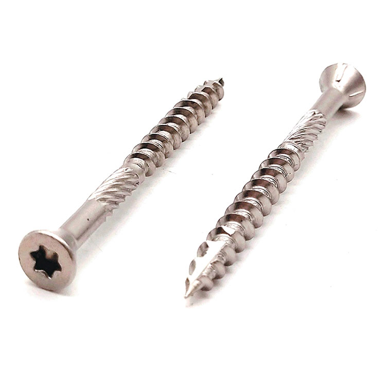 304 316 สแตนเลสสตีลหกเหลี่ยม Cross Head Fastener Torx สกรูเกลียวปล่อย