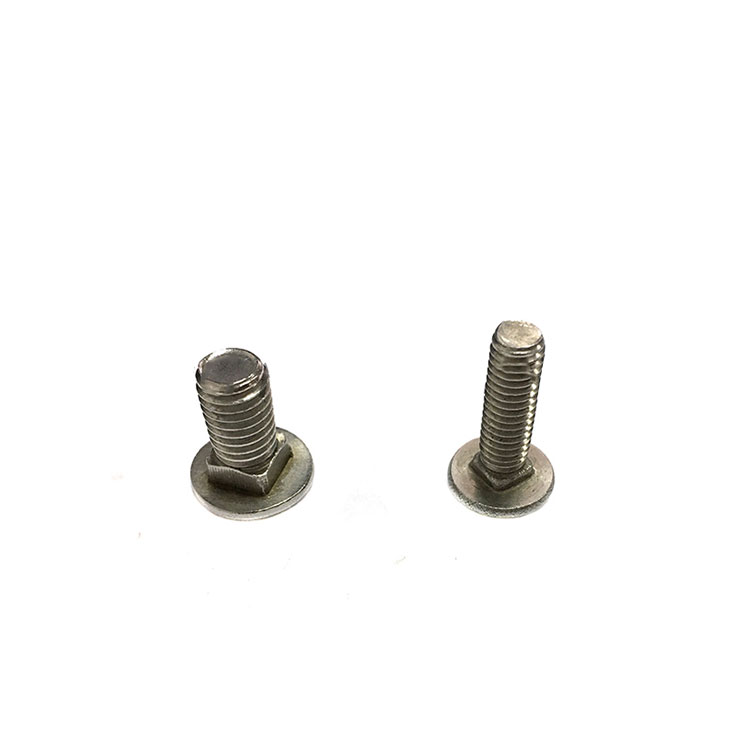 DIN603 สแตนเลส A2-70 SS304 SS316 Carriage Bolt เห็ดหัวกลมพร้อมสลักเกลียวคอสี่เหลี่ยม