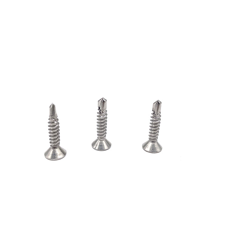 DIN7504P A2 A4 Cross Recessed Countersunk Head สแตนเลส 304 316 สกรูเจาะด้วยตนเอง