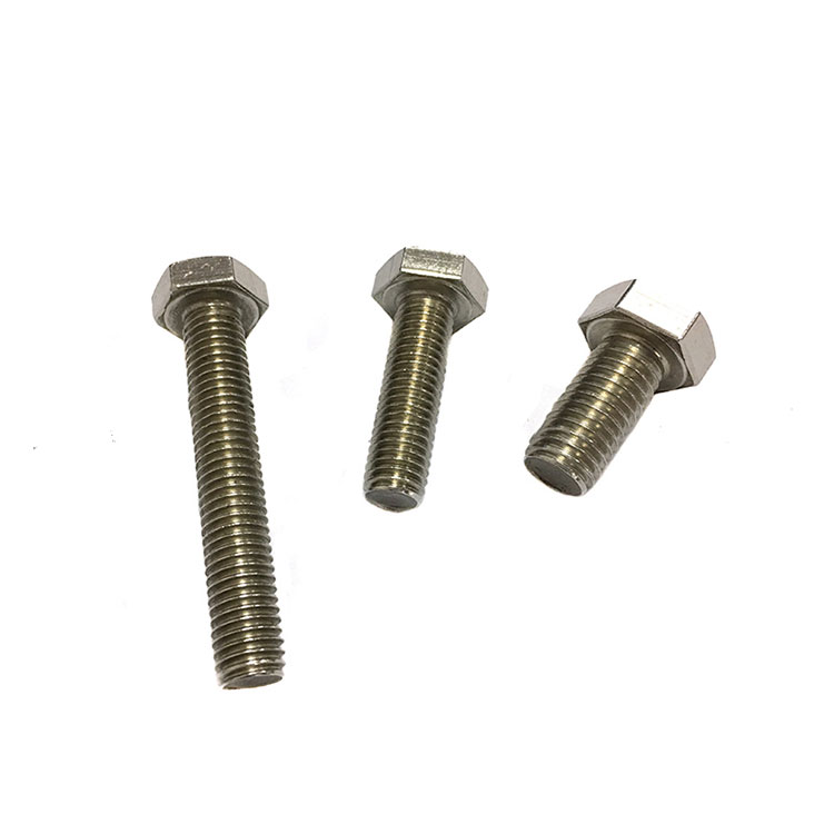 DIN933 ASME B18.2.1 สแตนเลสคุณภาพสูง 304 316 316L A2 A4 Hex Bolt