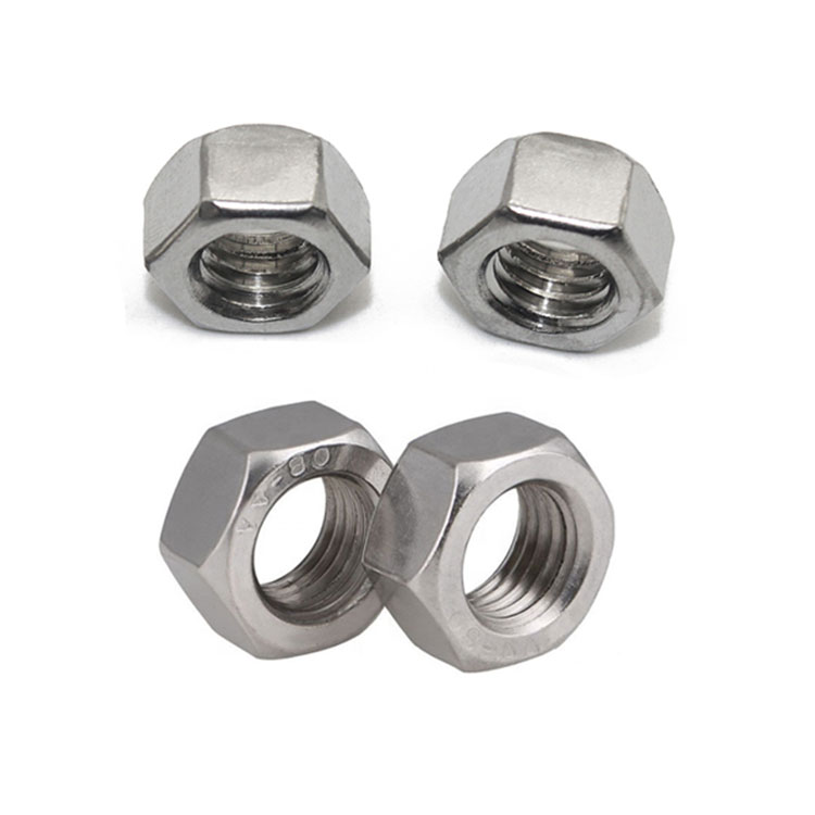 DIN934 สแตนเลส A2 A4 Hex Head Nut M6 M8 M10 ประเภทต่างๆ Nuts และ Bolts