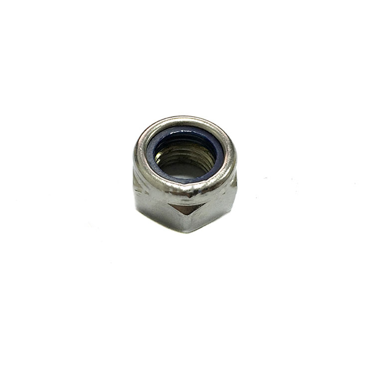 DIN985 A2-70 SS304 สแตนเลสสตีล Hex Nylon Nuts Lock Nuts