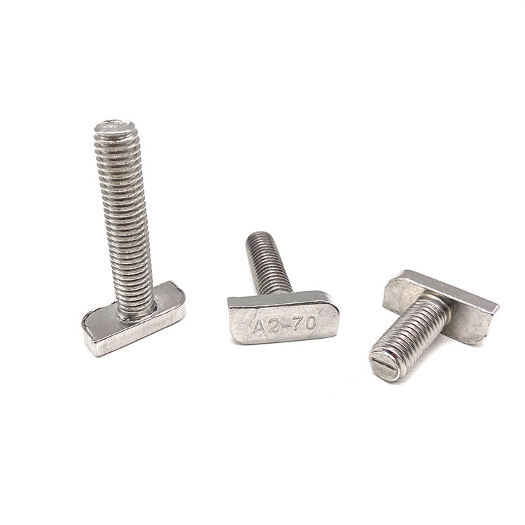 สกรูน๊อตสแตนเลส 304 316 A2 T Shape Solt Bolt สำหรับพลังงานแสงอาทิตย์