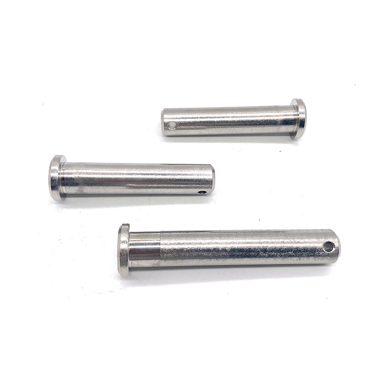 SS304 SS314 สแตนเลสสตีลหัวแบน Clevis Pin พร้อมรู